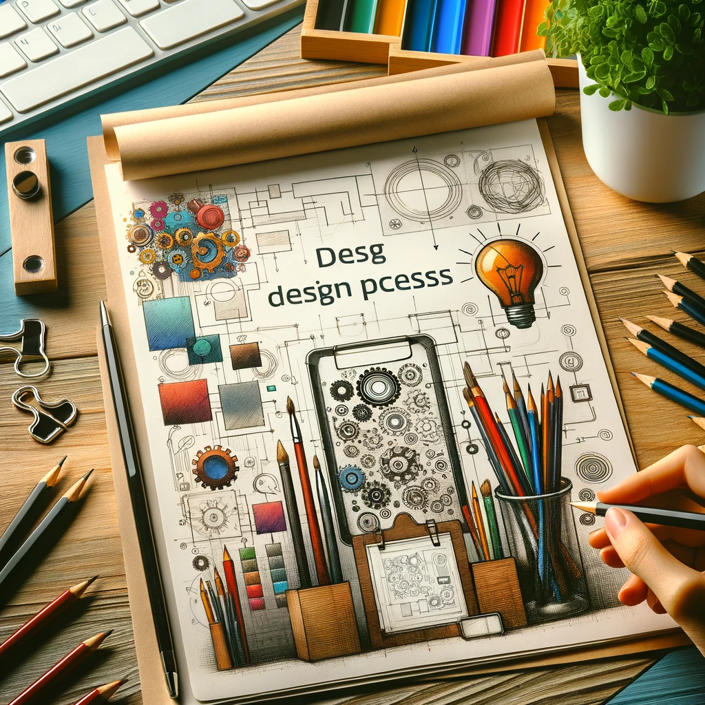 Design process section illustration